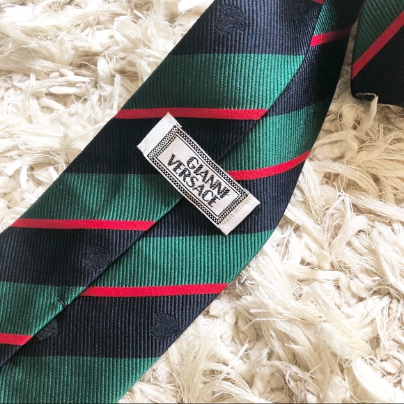 EUC Vintage Versace Silk Medusa Neck Tie - Picture 3 of 9
